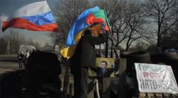 Пророссийские активисты разбили лагеря на востоке Украины (ВИДЕО)