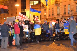 В Португалии устроили Майдан в поддержку Украины (ВИДЕО)