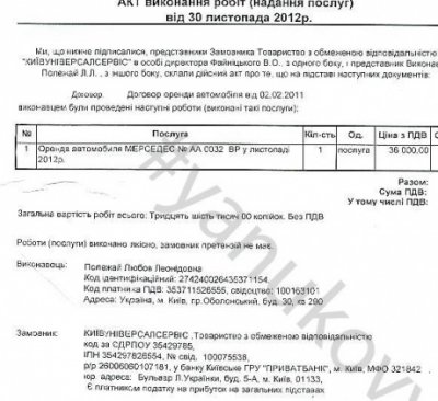 Сожительница Януковича ездила на Мерседесе с парламентскими номерами (ДОКУМЕНТ)