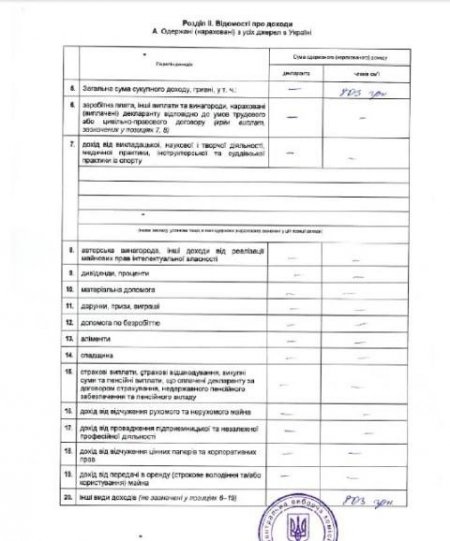 Доход семьи Дмитрия Яроша в 2013-м составил целых 803 грн (ДОКУМЕНТ)