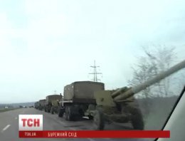 Под Донецком сепаратисты заблокировали колонну военной техники