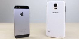 Сравнение Samsung Galaxy S5 с iPhone 5s (ВИДЕО)
