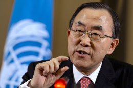 Пан Ги Мун считает нецелесообразным отправлять миротворцев ООН в Украину