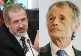 Самооборона задержала Джемилева и Чубарова на въезде в Крым