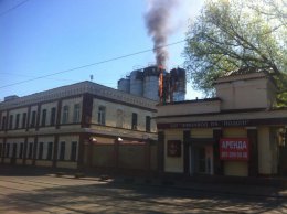 В Киеве горит "Пивзавод на Подоле"