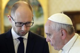 Папа Франциск встретился с Яценюком