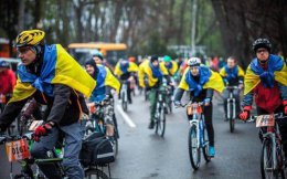 Одесситы провели велопробег и уличный концерт в поддержку единства Украины (ФОТО)