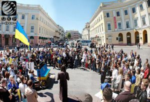 Одесситы провели велопробег и уличный концерт в поддержку единства Украины (ФОТО)