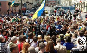 Одесситы провели велопробег и уличный концерт в поддержку единства Украины (ФОТО)