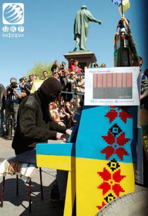 Одесситы провели велопробег и уличный концерт в поддержку единства Украины (ФОТО)