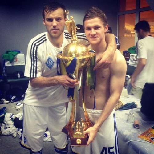 Как «Динамо» праздновало победу в Кубке Украины (ФОТО)