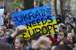 В Германии прошла акция за единую Украину (ВИДЕО)