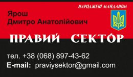 В избирательном штабе Яроша раздавали визитки. Выборы-2014 (ВИДЕО)