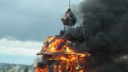В Хмельницкой области из-за удара молнии загорелась церковь