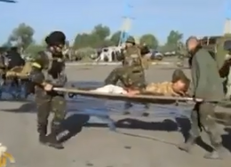 Из Луганска вывезли раненых бойцов (ВИДЕО)