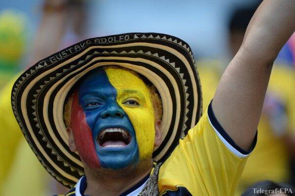 Фаны сборной Колумбии - самые зажигательные болельщики на ЧМ-2014 (ФОТО)