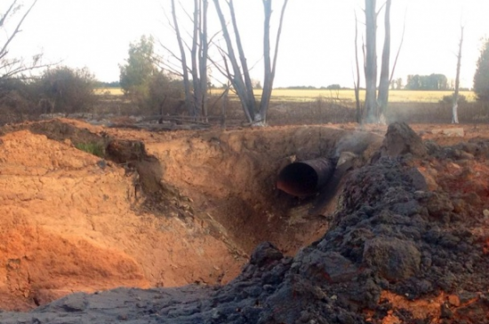 Подробности взрыва газопровода в Лохвицком районе (ФОТО)