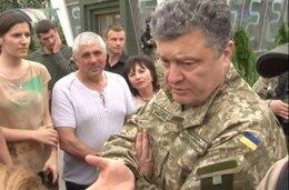Порошенко пообщался с беженцами в Святогорске (ВИДЕО)
