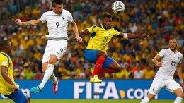 ЧМ-2014. Эквадор добыл нулевую ничью в матче с Францией (ВИДЕО)