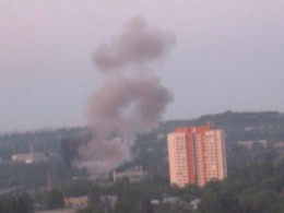В Донецке Нацгвардия взорвала склад с боеприпасами (ВИДЕО)