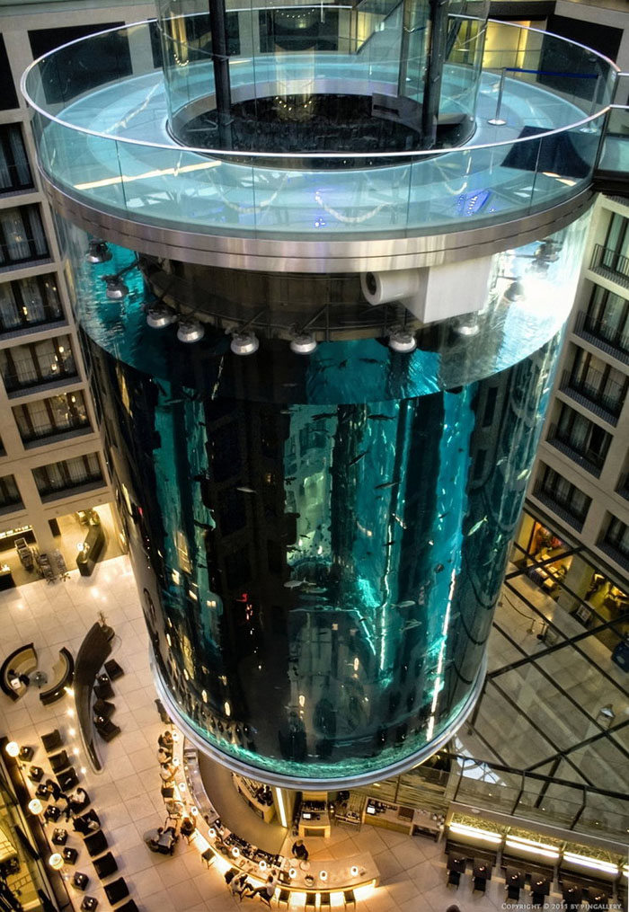 Самый большой в мире аквариум в отеле Radisson Blu (ФОТО)