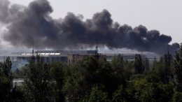 Аэропорт Луганска подвергся танковому обстрелу