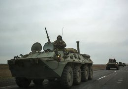 В Краснодон вошла колонна российской военной техники (ВИДЕО)