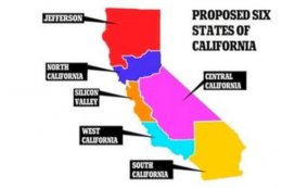 В США предложили разделить Калифорнию на шесть штатов