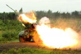 Боевики обстреляли украинских военных из установки "Град"