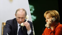 Меркель попросила Путина повлиять на боевиков