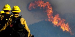 Масштабный лесной пожар бушует в США (ВИДЕО)