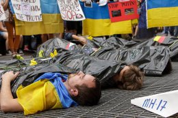 Жители Нью-Йорка потребовали наказания для Путина (ФОТО)