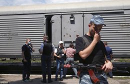 Поезд с телами погибших в катастрофе Боинга отправился в Харьков