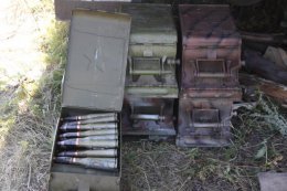Бойцы Нацгвардии обнаружили тайник с оружием и боеприпасами в Семеновке (ФОТО)
