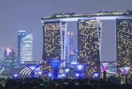 Огни ночного Сингапура (ВИДЕО)