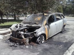 Харьковскому «свободовцу» сожгли автомобиль (ФОТО)