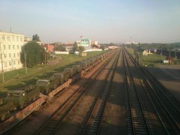 В Беларусь из РФ прибыл эшелон военной техники (ВИДЕО)