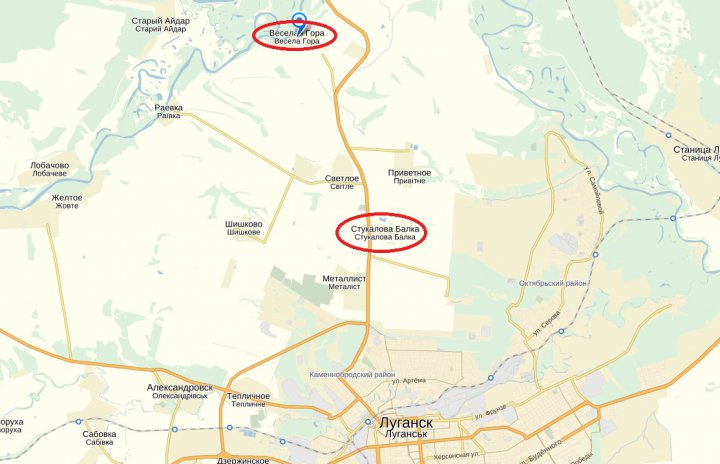 На Луганщине террористы уничтожили БМП силовиков и 9 единиц военной техники (КАРТА)