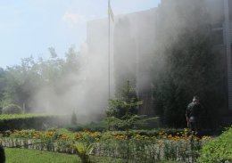 Пожар в житомирском военкомате (ФОТО)