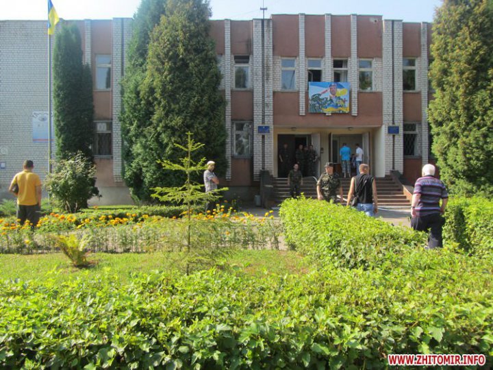 Пожар в житомирском военкомате (ФОТО)