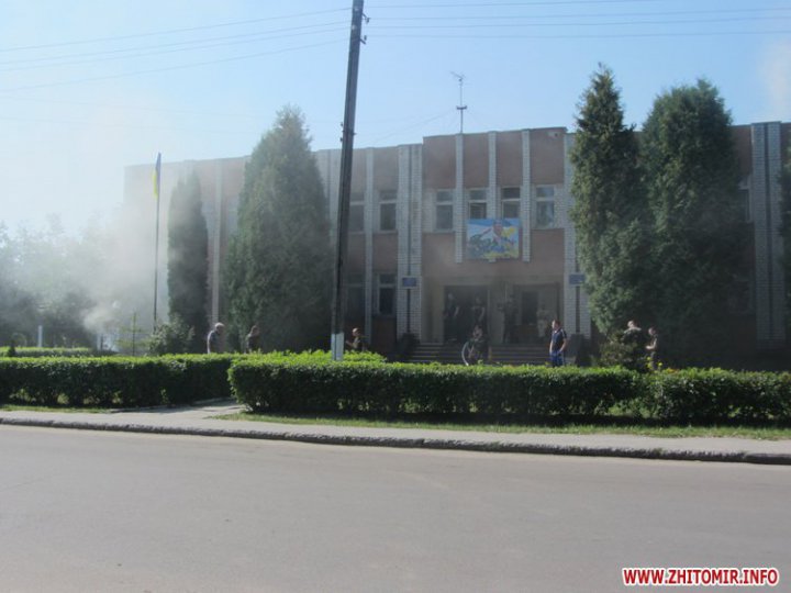 Пожар в житомирском военкомате (ФОТО)