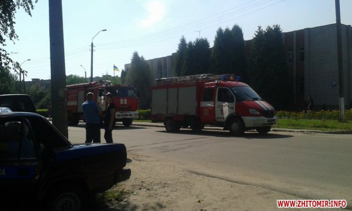 Пожар в житомирском военкомате (ФОТО)