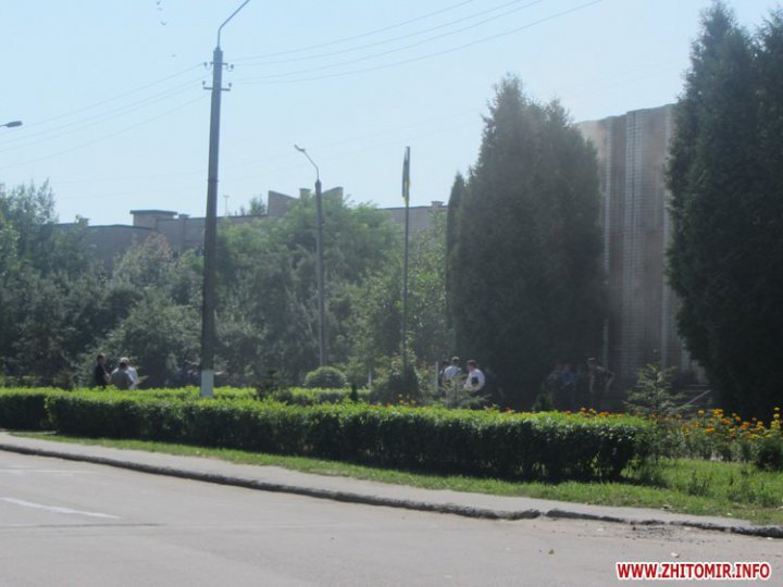 Пожар в житомирском военкомате (ФОТО)