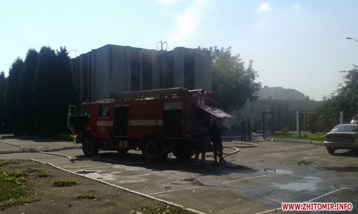Пожар в житомирском военкомате (ФОТО)