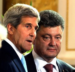 Керри и Порошенко обговорили ситуацию под Иловайском