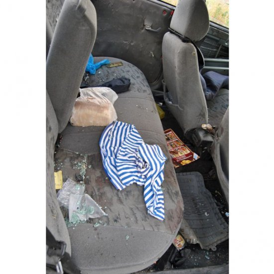 Бойцы АТО уничтожили машину с террористами (ФОТО)