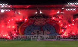 Перфоманс фанатов "Легии" для УЕФА (ВИДЕО)