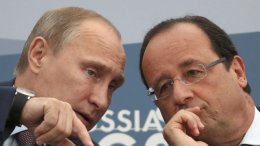 Путин и Олланд высказались за решение украинского конфликта мирными средствами