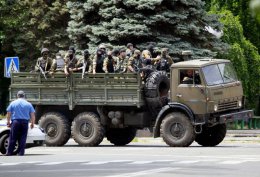 Под Славянском обстреляли колонну с украинскими солдатами
