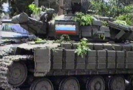 Бойцы батальона «Азов» в боях под Мариуполем отбили у боевиков танк (ВИДЕО)